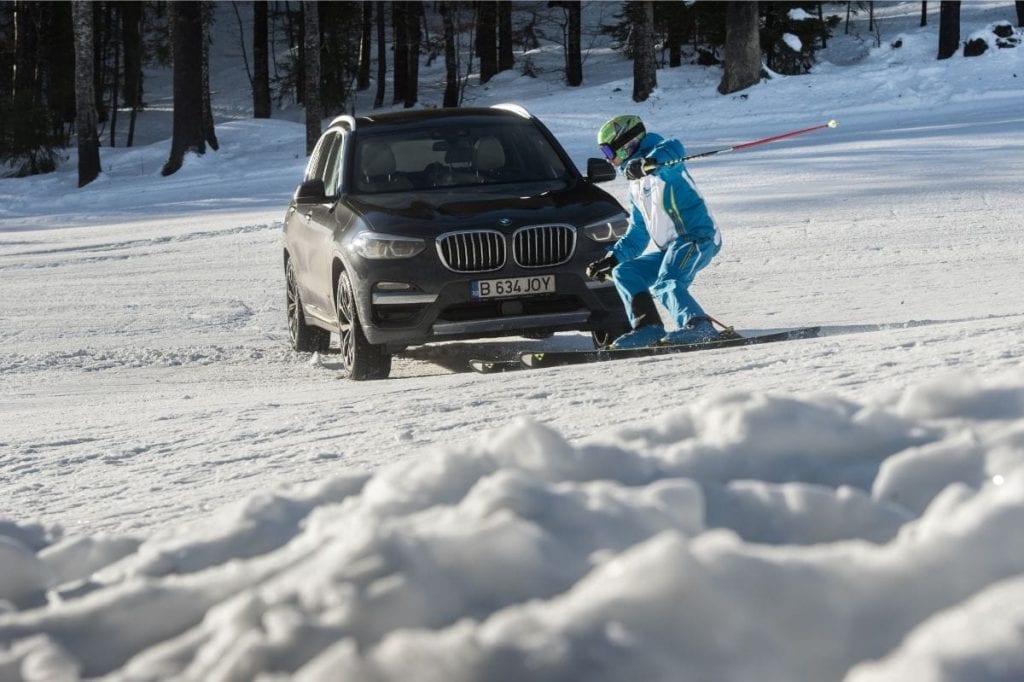 Test BMW X3 pe pârtie la predeal: Și la noi ca afară