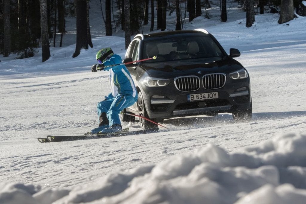 Test BMW X3 pe pârtie la predeal: Și la noi ca afară