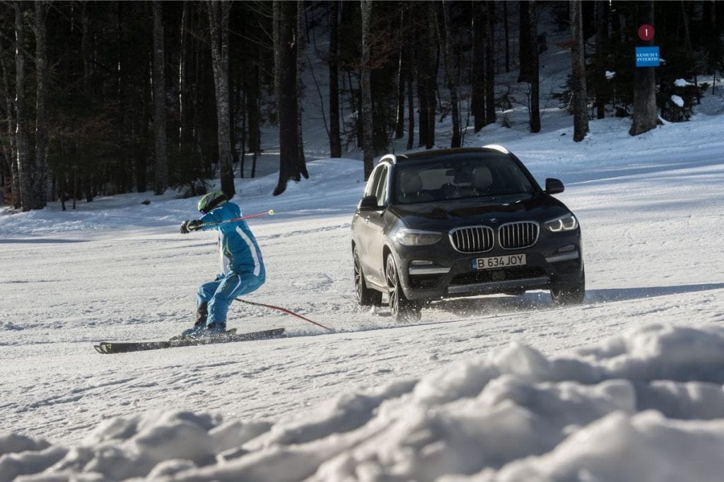 Test BMW X3 pe pârtie la Sinaia: Și la noi ca afară