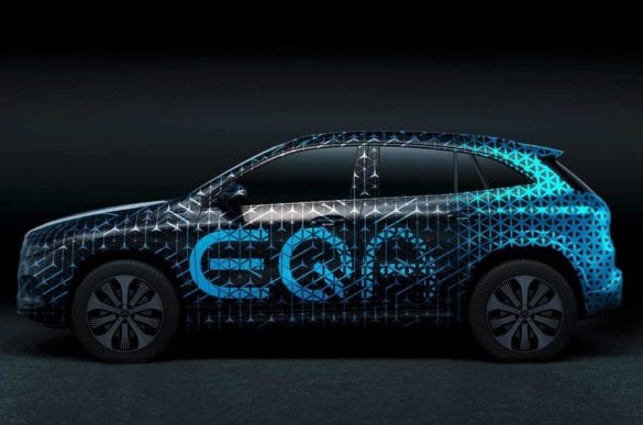 Prima fotografie teaser cu SUV-ul electric Mercedes-Benz EQA