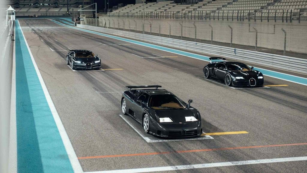 Bugatti EB 110, Veyron, Chiron în Dubai