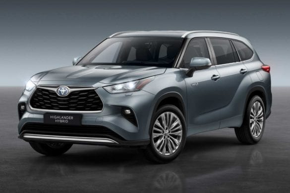 2020-toyota-highlander-for-europe Toyota Highlander Hybrid vine în Europa