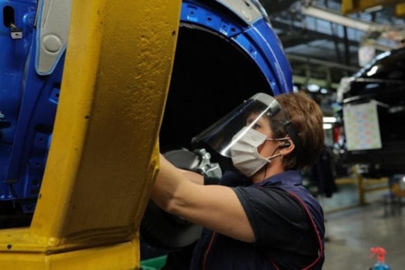 fabrica-ford-craiova-masuri-covid-19-1 Ford Craiova: primele imagini după reînceperea producției