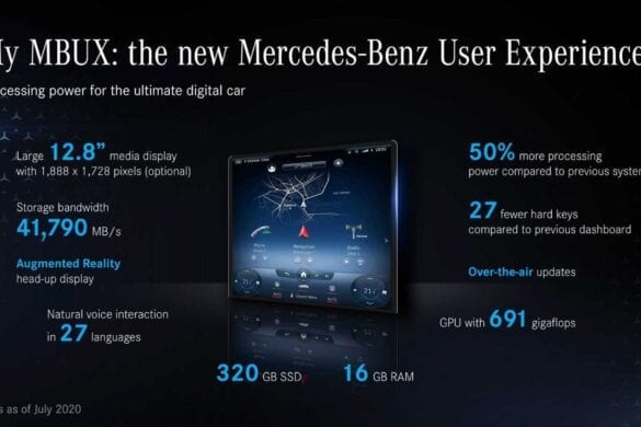 Noul Mercedes-Benz Clasa S MBUX infotainment