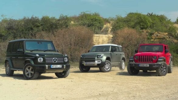 Clasa G vs Defender vs Wrangler off-road comparativ