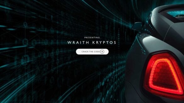 Rolls-Royce Wraith Kryptos joc interactiv