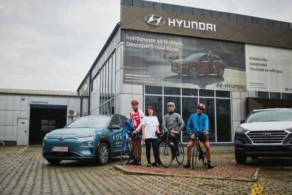 Hyundai Kona Electric în Bike4Life 2020